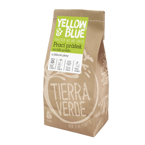 Tierra Verde Prací prášek na bílé prádlo a látkové pleny (papírový sáček) 850 g